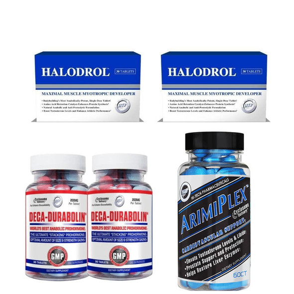 Hi-Tech Pharmaceuticals 2024 Mass & Bulking Prohormone Stack (8 Weeks On / 4 Week PCT)