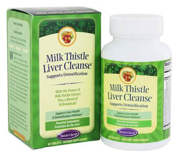  Nature's Secret Milk Thistle Liver Cleanse 60 Tablets 