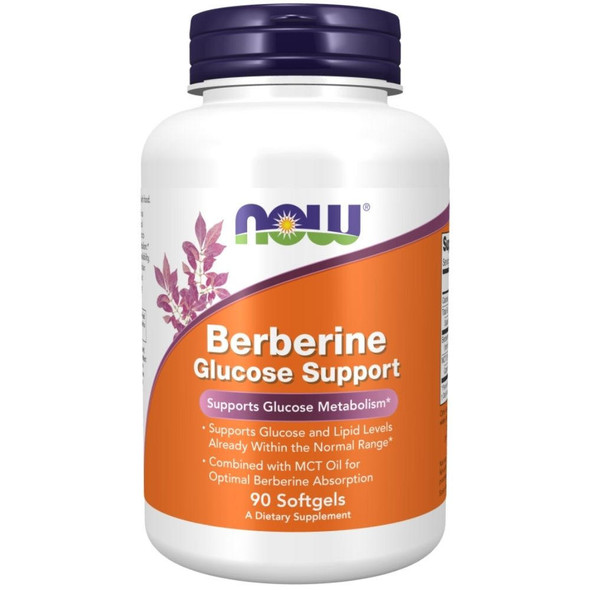  Now Foods Berberine Glucose Support 90 SoftGels 