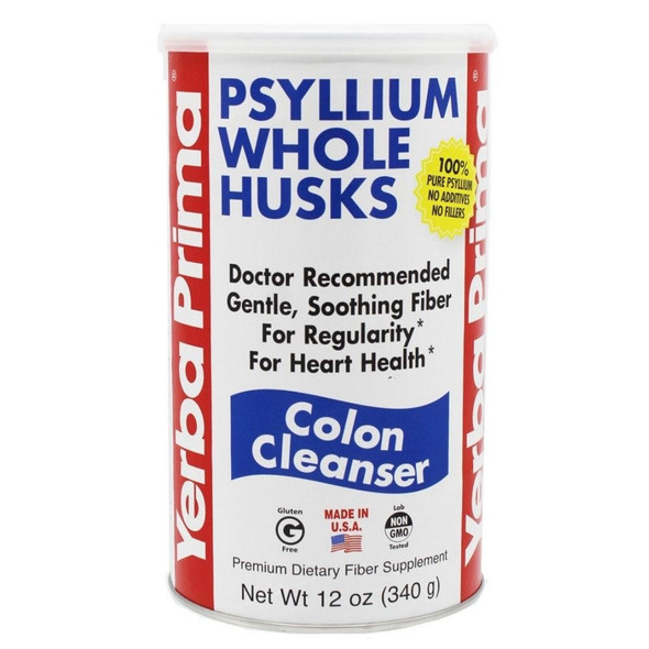  Yerba Prima Psyllium Whole Husk 12oz 