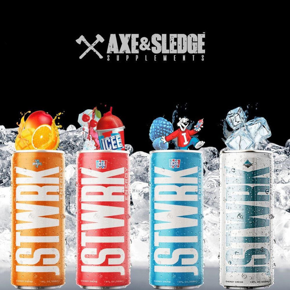 AXE & SLEDGE JST WRK Energy Drink 12 Case 