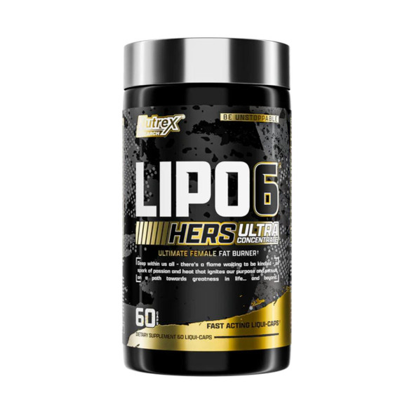  Nutrex Research Lipo 6 Black Hers Ultra 60 Capsules 