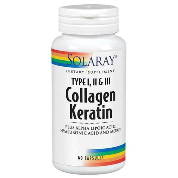  Solaray Collagen Keratin 60 Caps 