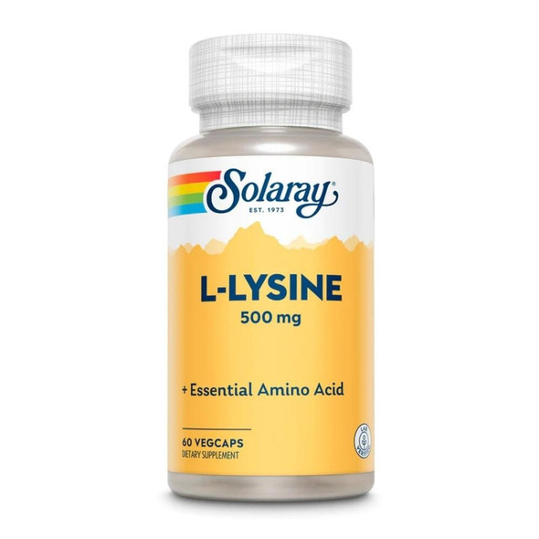  Solaray L-Lysine Free Form 500mg 60 Capsules 