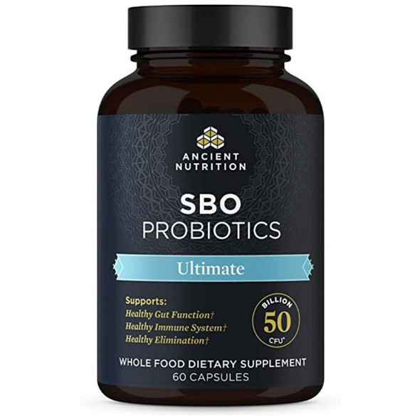  Ancient Nutrition SBO Probiotics Ultimate 60 Capsules 