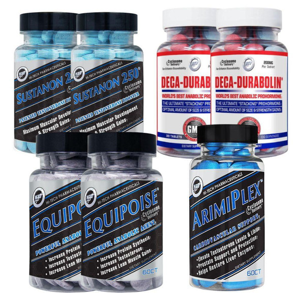 Hi-Tech Pharmaceuticals 2025 Ultimate Mass & Bulking Prohormone Stack (8 Weeks On / 4 Week PCT) 