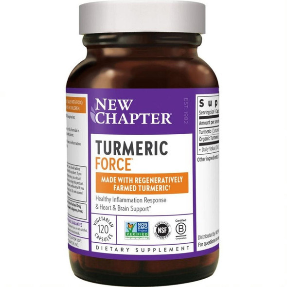  New Chapter Turmeric Force 120 Capsules 