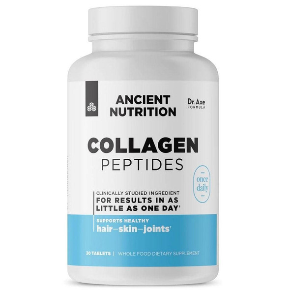  Ancient Nutrition Vegetarian Collagen Peptides 30 Tablets 
