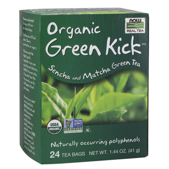  Now Foods Green Kick Tea 24 Bags 