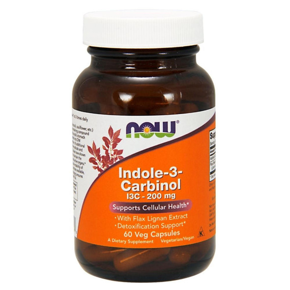  Now Foods Indole-3-Carbinol 200mg 60 Veg Capsules 