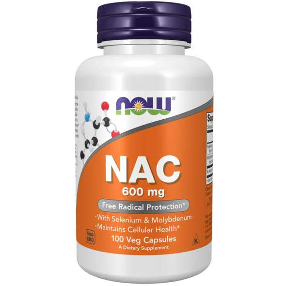  Now Foods NAC 600mg 100 Veg Capsules 