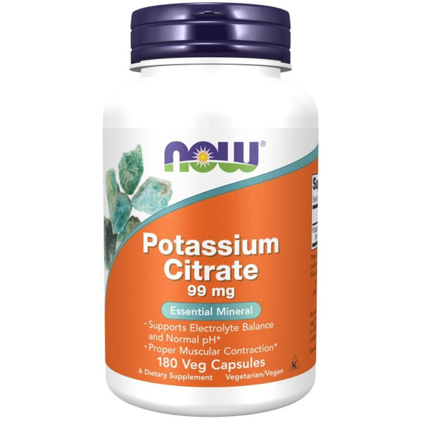  Now Foods Potassium Citrate 180 Veg Capsules 