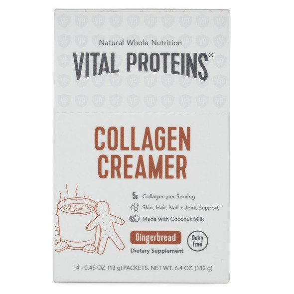  Vital Proteins Collagen Creamer 14 Packets Gingerbread 