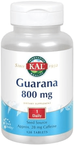  CLEARANCE: KAL Guarana 800mg 120ct EXP 05/2025 