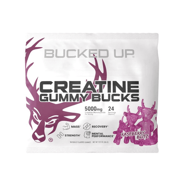  Bucked Up Creatine Gummies 24 Servings 